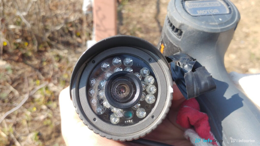 CCTV 야간 화면이 뿌옇게 보일 때 렌즈 주변 확인